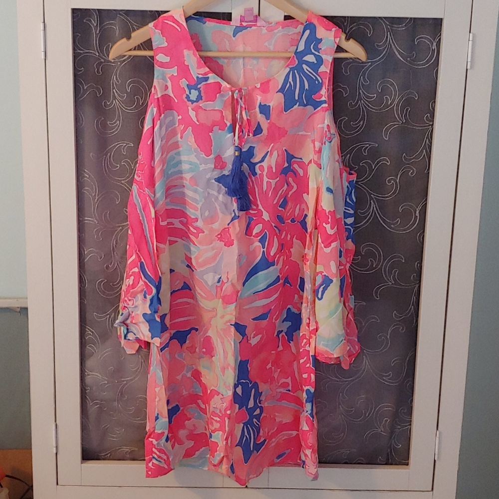 Lilly Pulitzer bathing suit throw over/ cover up